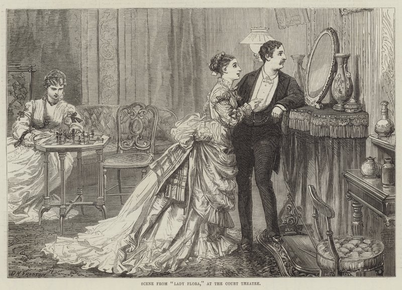 Cena de Lady Flora, no Court Theatre de David Henry Friston