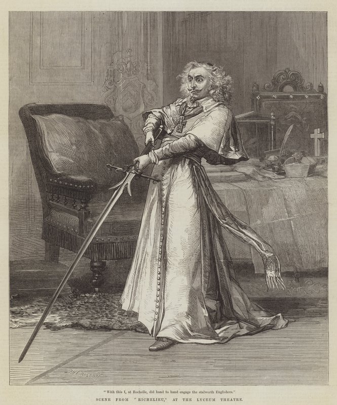 Cena de Richelieu, no Teatro Lyceum de David Henry Friston