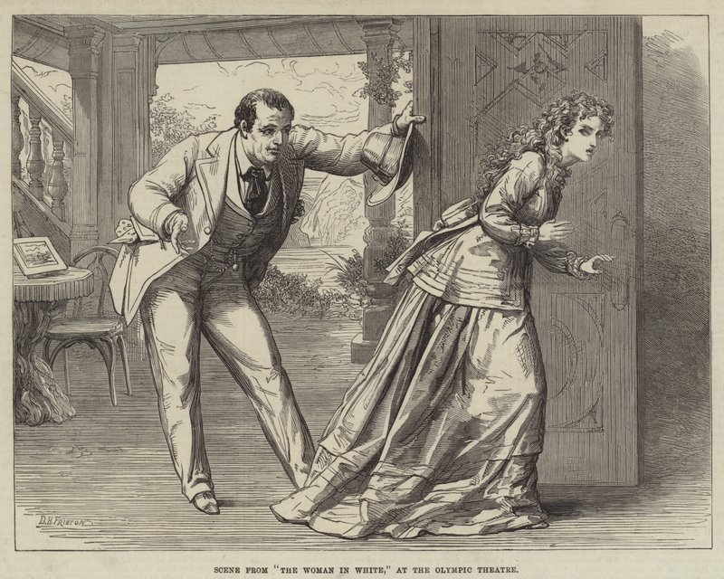 Cena da mulher de branco, no teatro olímpico de David Henry Friston