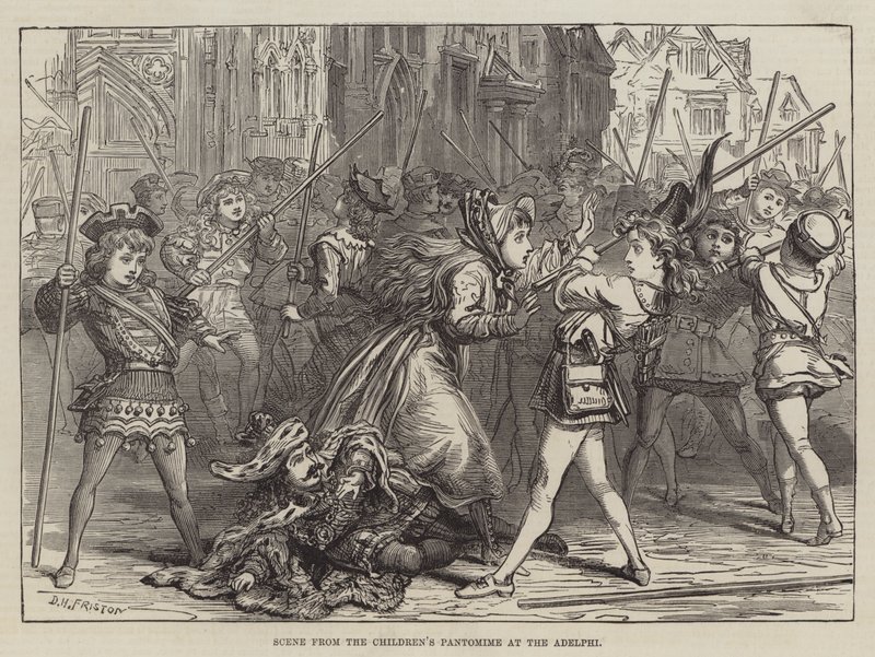 Cena da Pantomima das Crianças no Adelphi de David Henry Friston