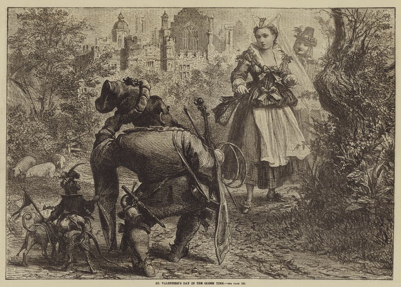 Dia dos namorados de St no tempo antigo de David Henry Friston