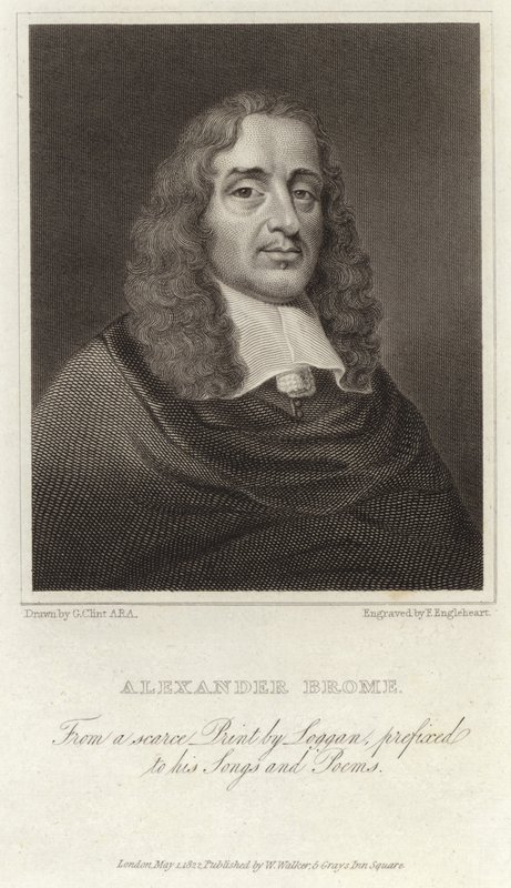 Alexander Brome - poeta inglês (1620 1666) de David Loggan