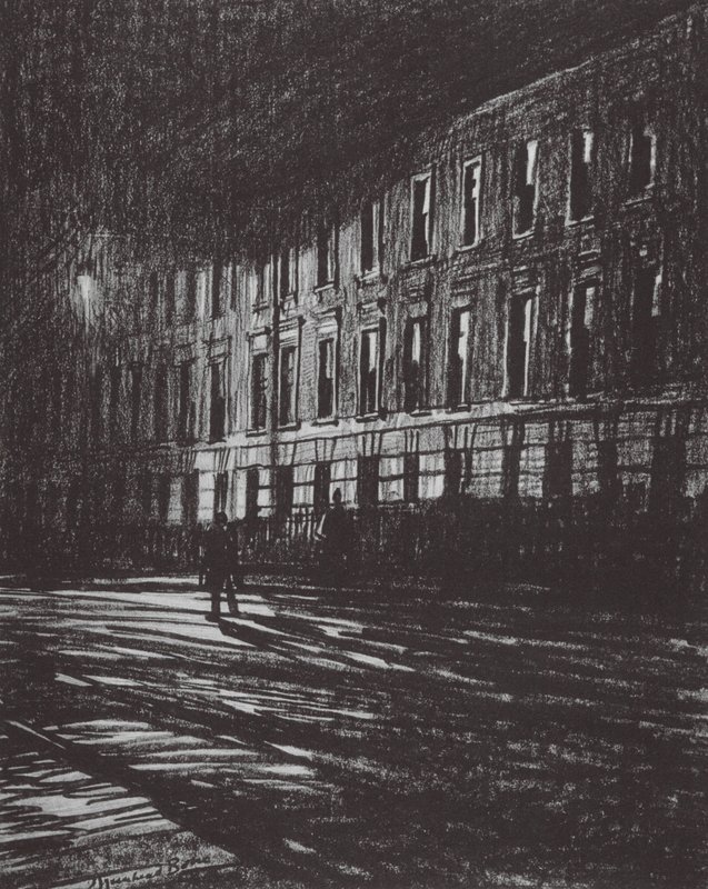 Londres: North O Euston (litografia a cores) de David Muirhead (after) Bone
