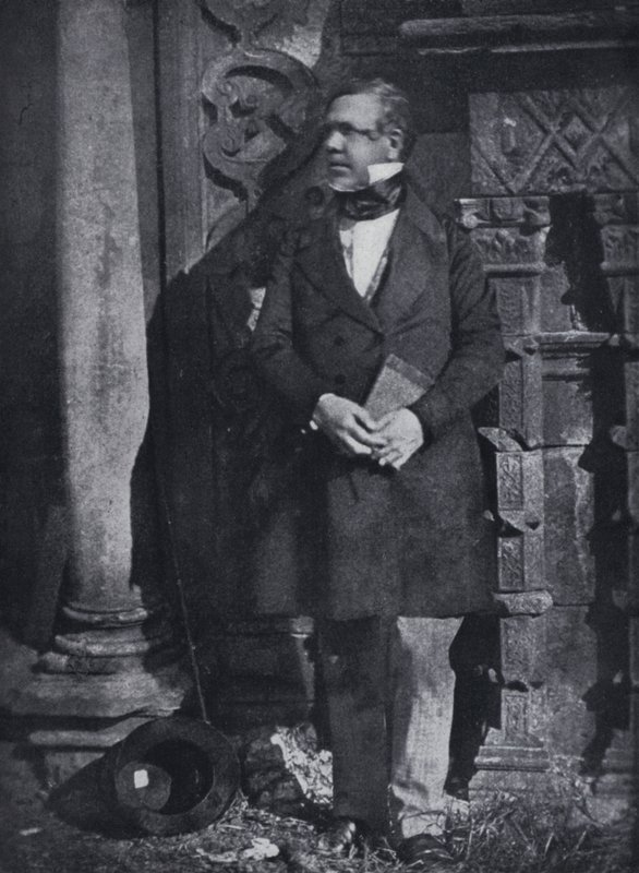 O pintor David Roberts, RSA (foto a p/b) de David Octavius (after) Hill