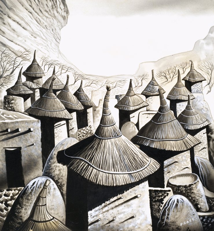 Casas primitivas: Os telhados dos Banani de David Pratt