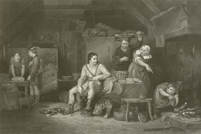 Alfred no chalé do Neatherd de David Wilkie