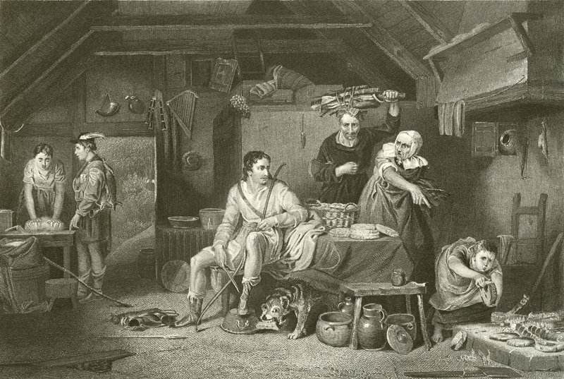 Alfred no chalé do Neatherd de David Wilkie