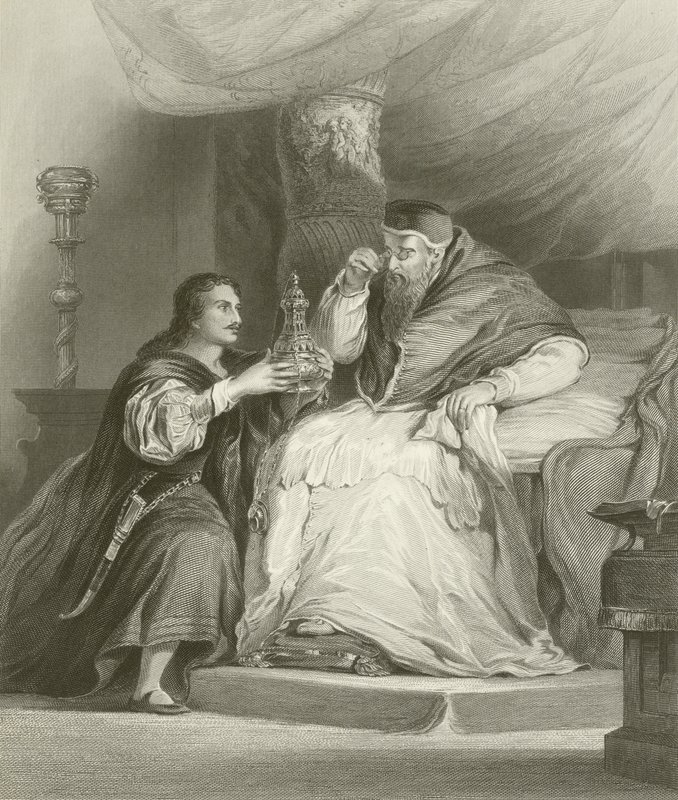 Bem vindo a Cellini e o Papa de David Wilkie