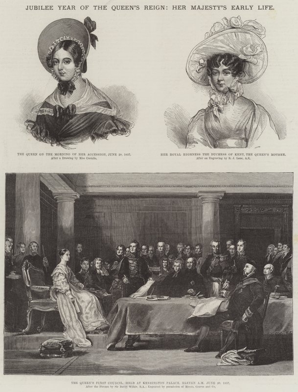 Jubileu do reinado da rainha, o início da vida de Sua Majestade de David Wilkie