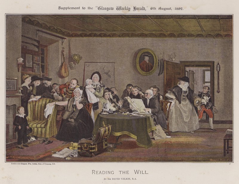 Lendo a vontade de David Wilkie