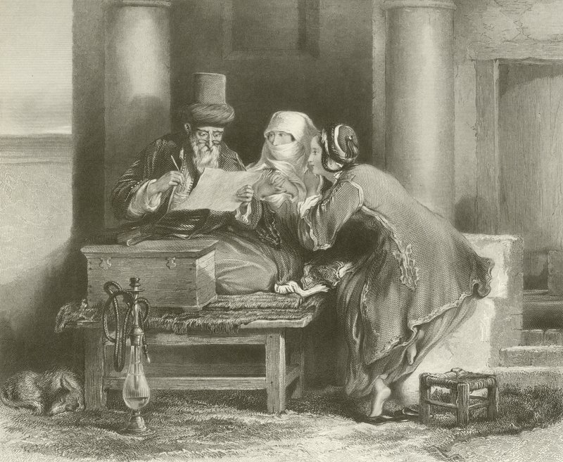 O escritor de cartas turco de David Wilkie