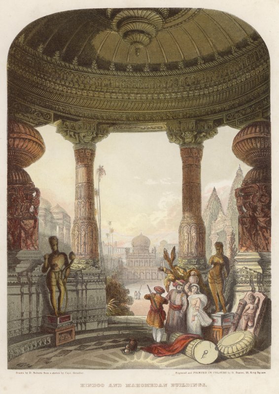 Edifícios Hindoo e Mahomedan de David after Roberts