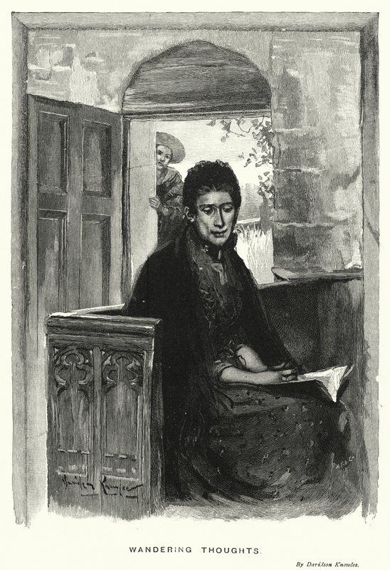 Pensamentos errantes (gravura) de Davidson Knowles