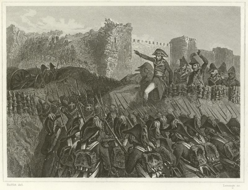 Último assalto de Saint-Jean d&39;Acre de Denis Auguste Marie Raffet