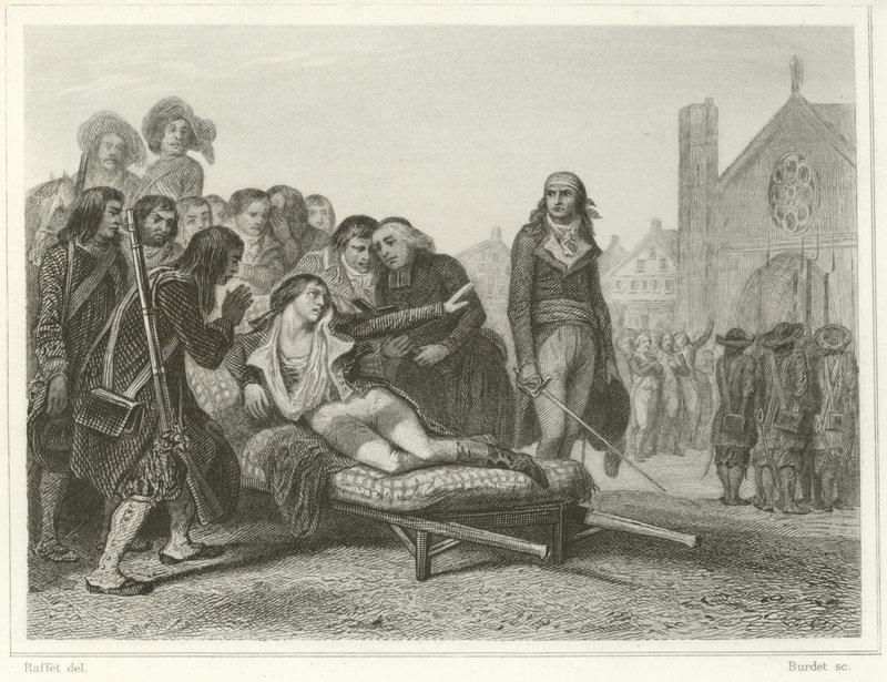A morte de Bonchamp de Denis Auguste Marie Raffet