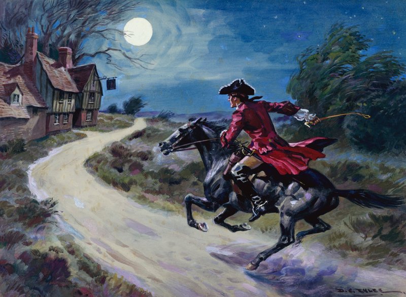 O salteador (guache sobre papel) de Derek Charles Eyles