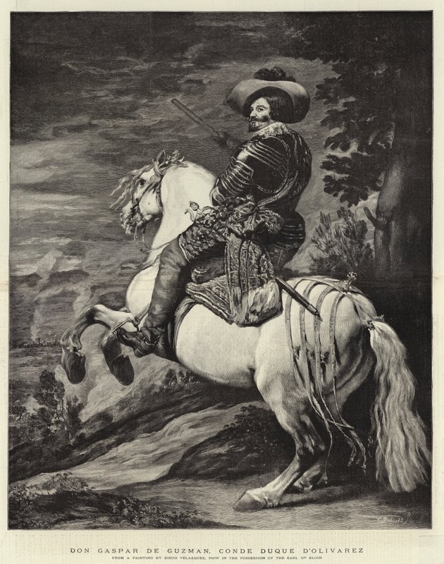 Don Gaspar de Gusmão, Conde Duque D&39;Olivarez de Diego Velázquez