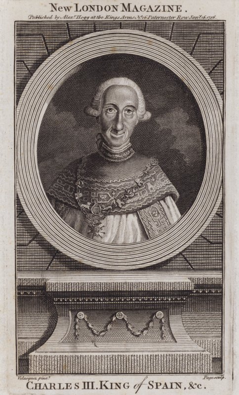 Carlos III, Rei de Espanha de Diego Rodriguez de Silva y (after) Velazquez