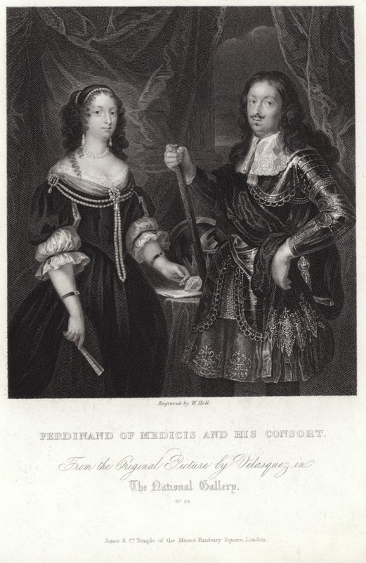 Retrato de Ferdinand de Medicis e sua consorte de Diego Velázquez