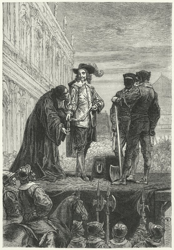 Execução do rei Carlos I, 1649 de Diogene Ulysse Napoleon Maillart