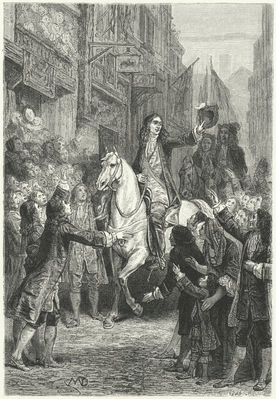 Guilherme III entrando em Londres de Diogene Ulysse Napoleon Maillart