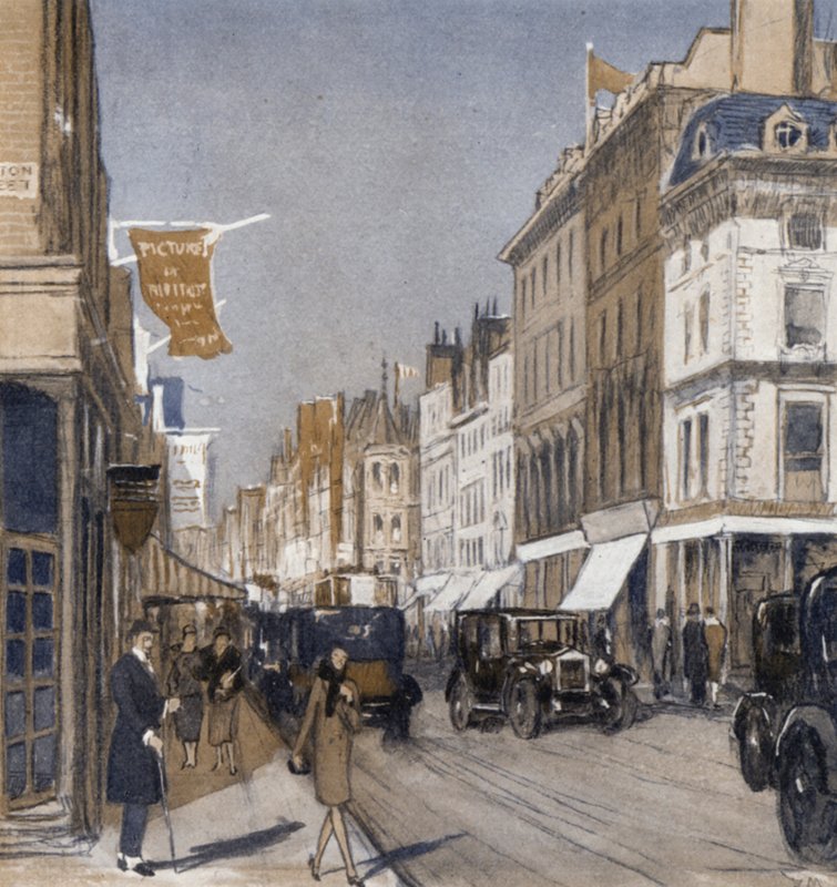 Bond Street (cor litho) de Donald (after) Maxwell