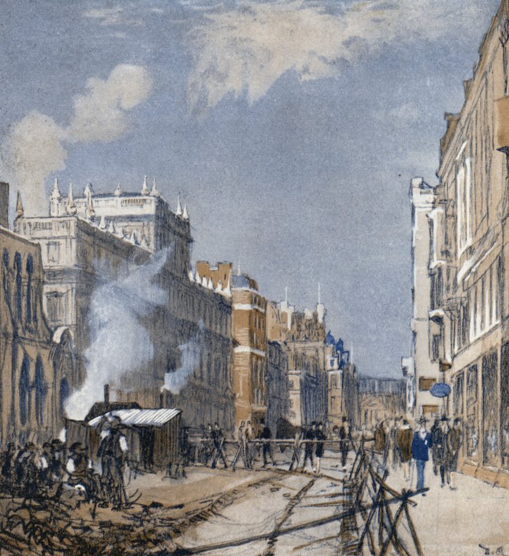 Piccadilly "Up" (cor litho) de Donald (after) Maxwell