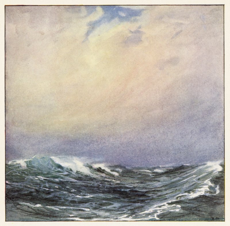 Rudyard Kipling: O Mar e as Colinas (litografia a cores) de Donald (after) Maxwell
