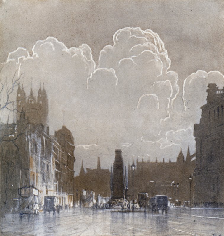 O Cenotaph (cor litho) de Donald (after) Maxwell
