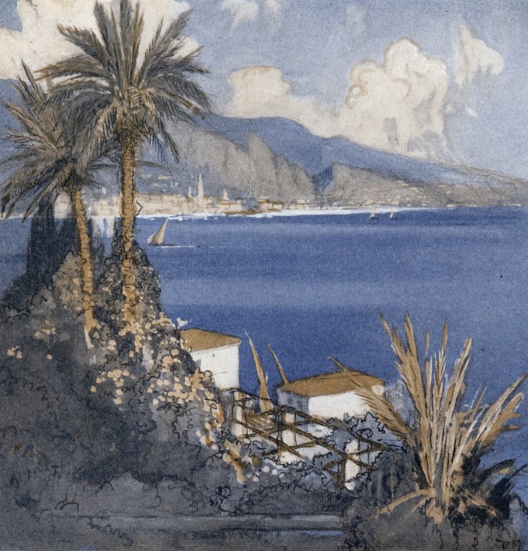 A Riviera Francesa (cor litho) de Donald (after) Maxwell