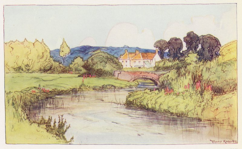 The Frome perto de Frampton (litografia a cores) de Donald (after) Maxwell