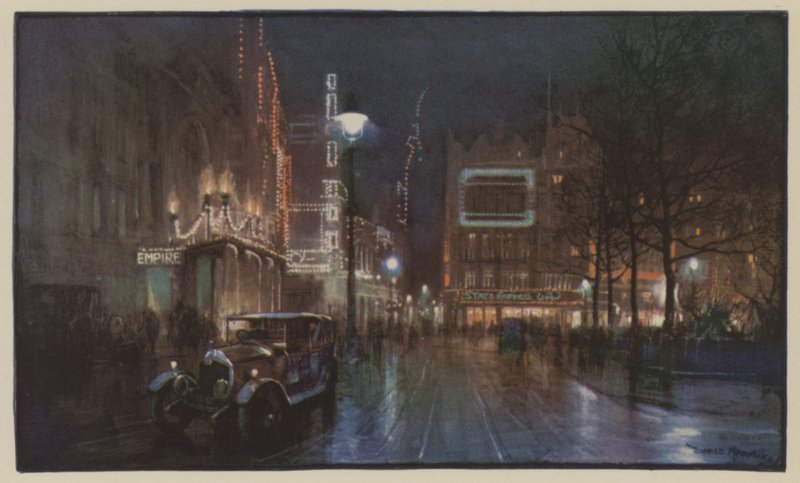 O deslumbramento de Leicester Square de Donald Maxwell