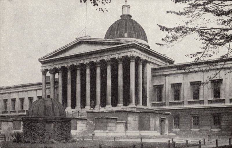 University College, Gower Street, Bloomsbury, Londres (foto p/b) de Donald McLeish