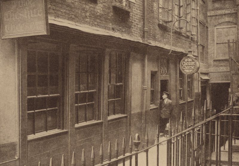 Ye Olde Cheshire Cheese Pub (foto a p/b) de Donald McLeish