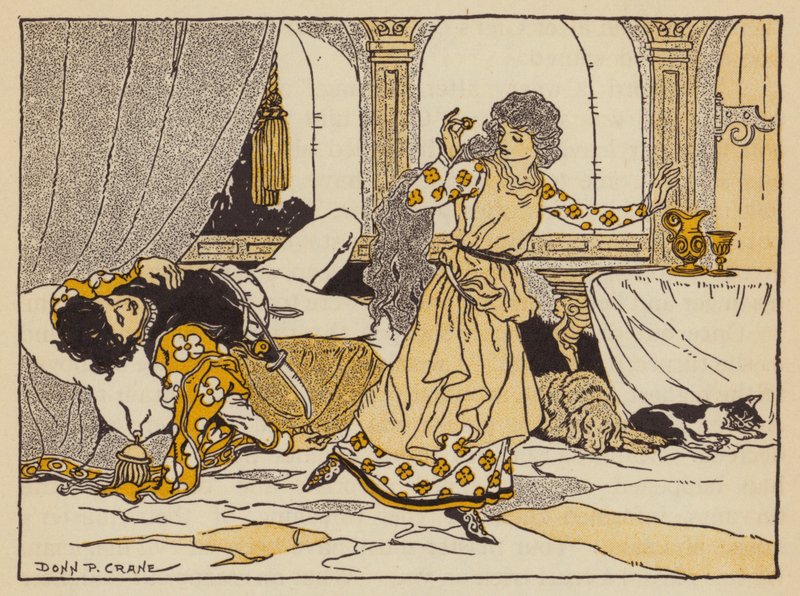 Gigi e o Anel Mágico, conto de fadas italiano (cor litho) de Donn P. Crane