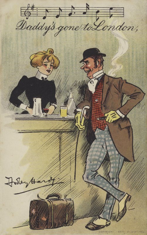 Daddys foi para Londres de Dudley Hardy