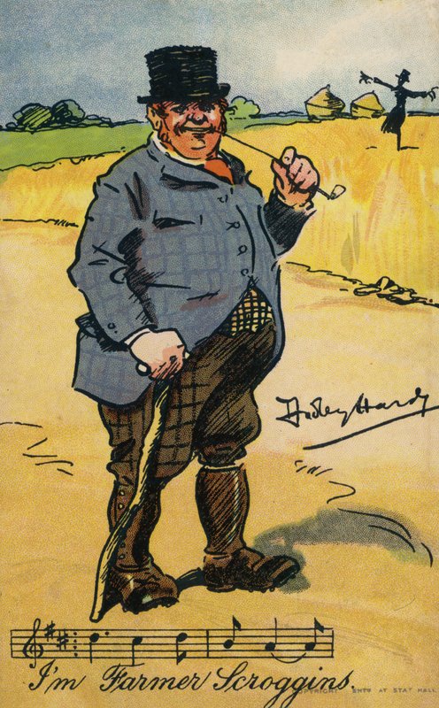 Eu sou o Agricultor Scroggins (chromolitho) de Dudley Hardy