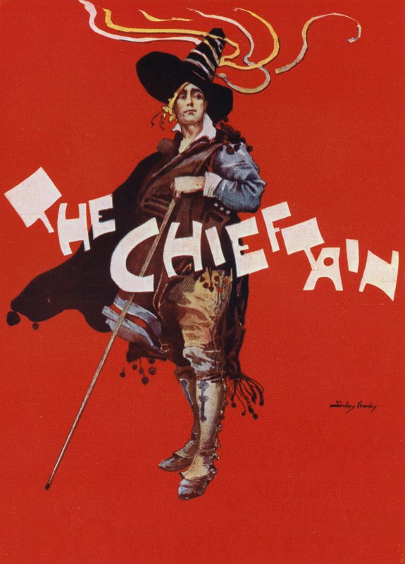 The Chieftain, design para um cartaz de teatro produzido para a Companhia de Teatro D