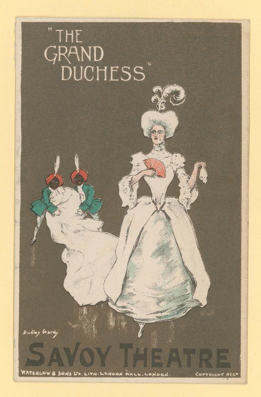 A grã-duquesa, o teatro de Savoy, Londres de Dudley Hardy