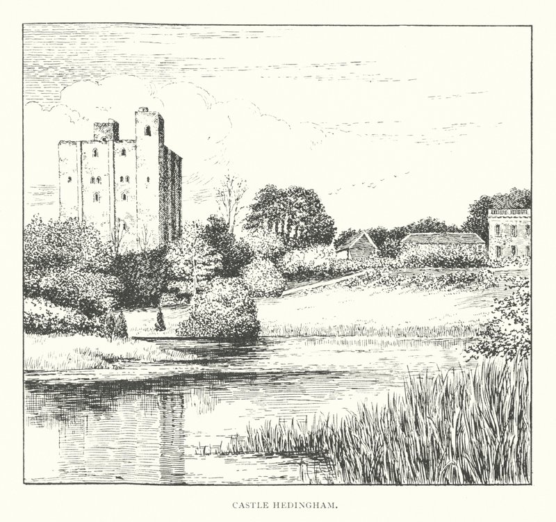 Castle Hedingham (litografia) de Duncan Moul