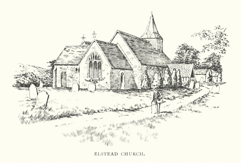 Igreja de Elstead (litografia) de Duncan Moul