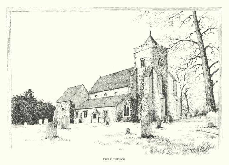 Igreja de Firle (litografia) de Duncan Moul