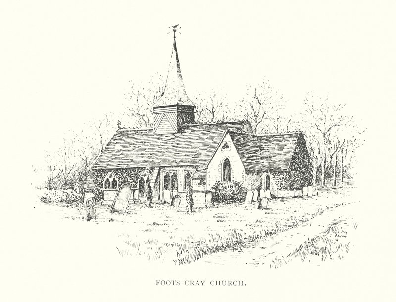 Igreja de Foots Cray (litografia) de Duncan Moul