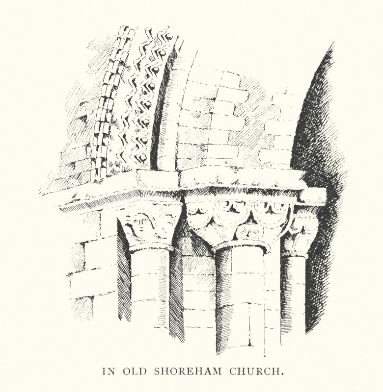 Na Igreja de Old Shoreham (litografia) de Duncan Moul