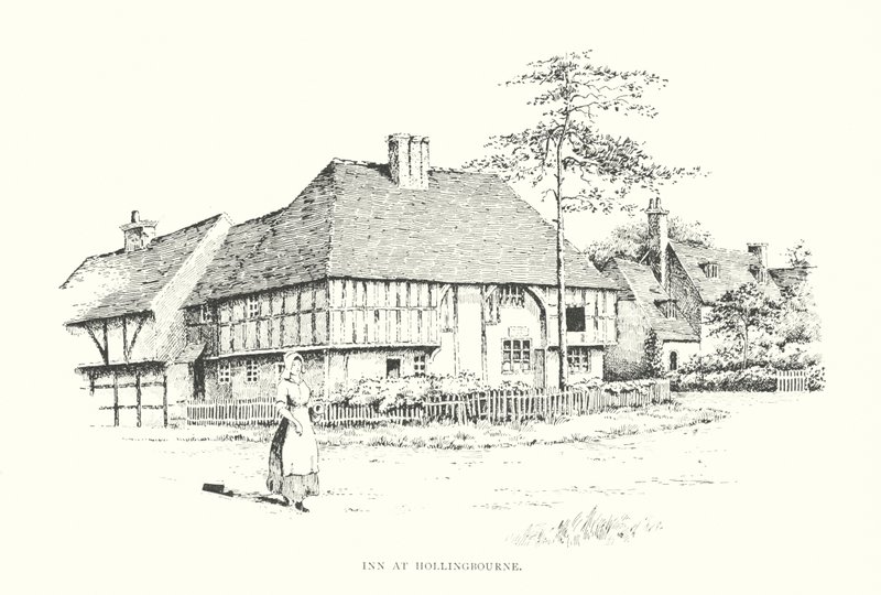 Pousada em Hollingbourne (litografia) de Duncan Moul