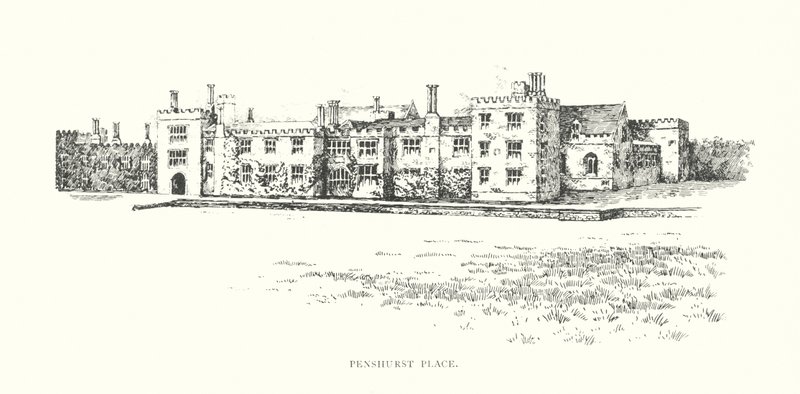 Penshurst Place (litografia) de Duncan Moul