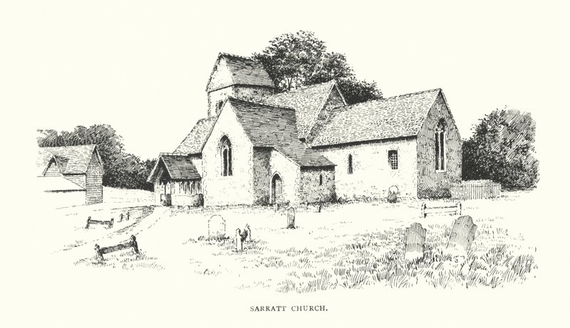 Igreja de Sarratt (litografia) de Duncan Moul
