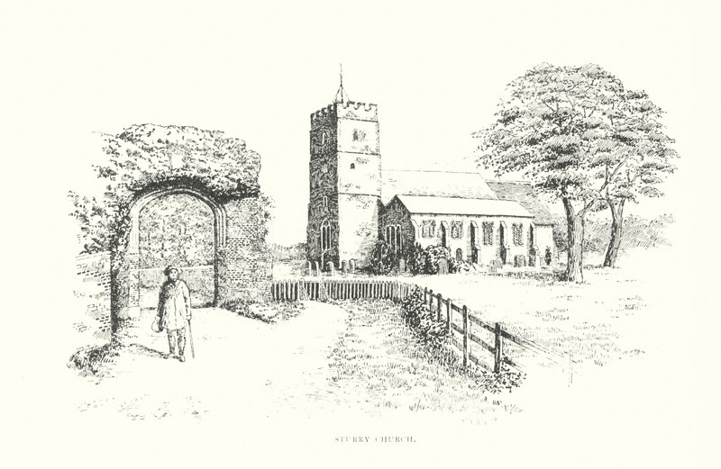 Igreja de Sturry (litografia) de Duncan Moul