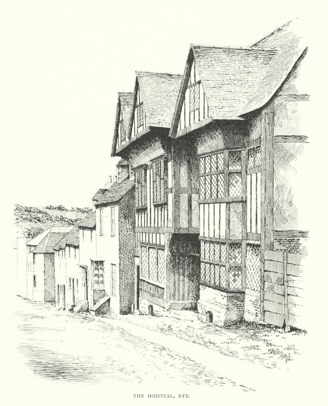 O Hospital, Rye (litografia) de Duncan Moul