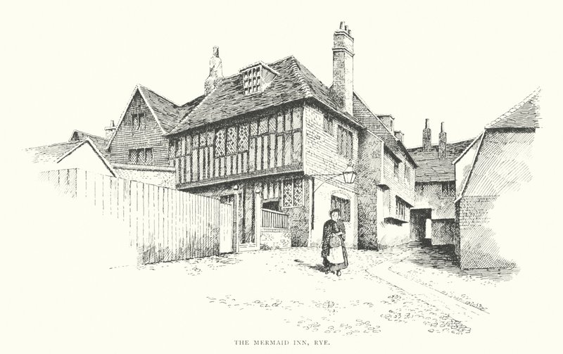 The Mermaid Inn, Rye (litografia) de Duncan Moul